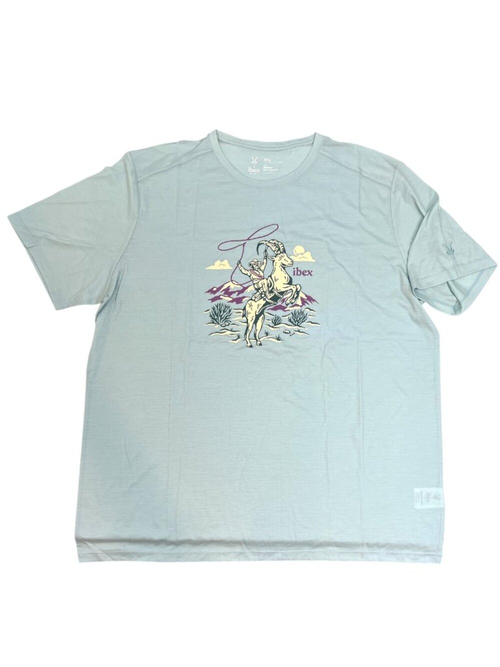 Ibex Journey Short Sleeve Tee Zenith Mens XXL NWOT